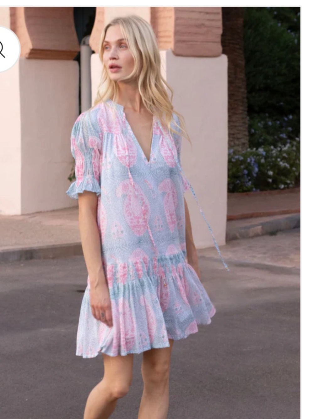 Oliphant paisley mini dress